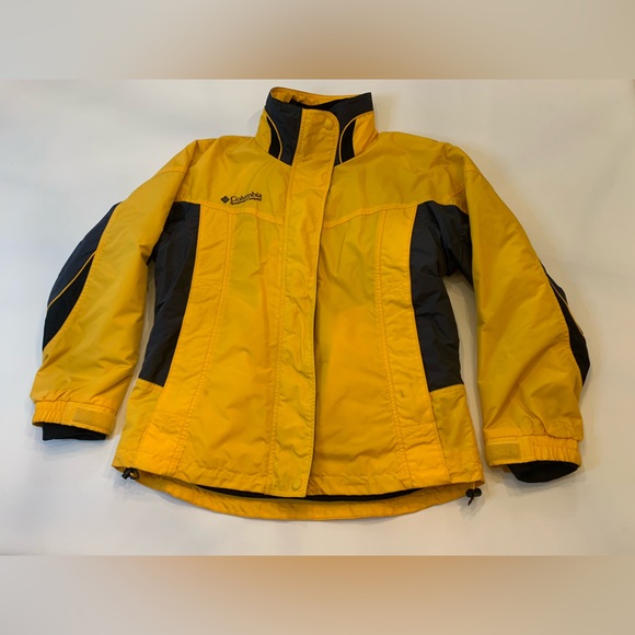Columbia Bugaboo ski jacket fleece lined size women’s small yellow (R) - Picture 10 of 11